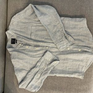 Abercrombie and Fitch band collar shirt